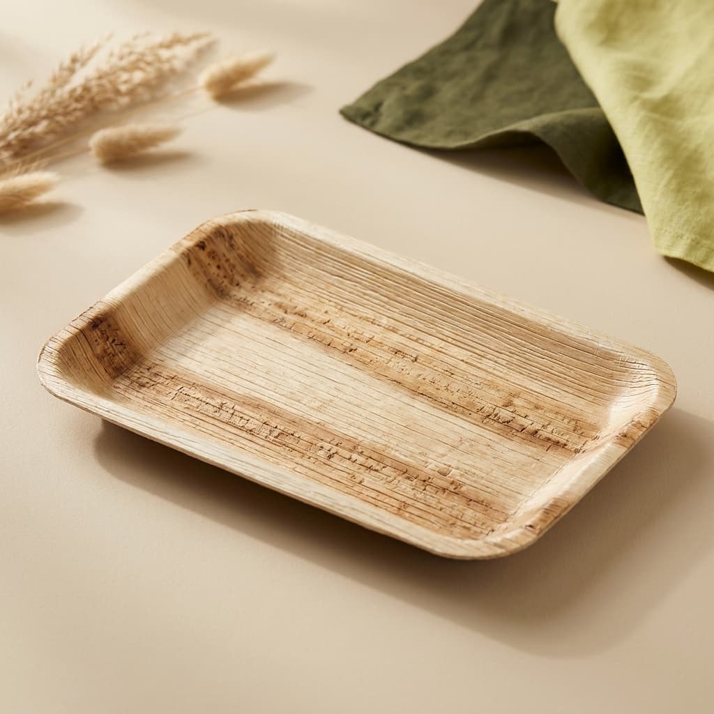 Areca Palm Rectangular Trays